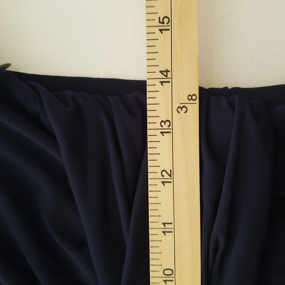 Jessica Howard Fit and Flare Dress 6P Petite Navy Blue Multicolor Colorblock - Picture 16 of 16